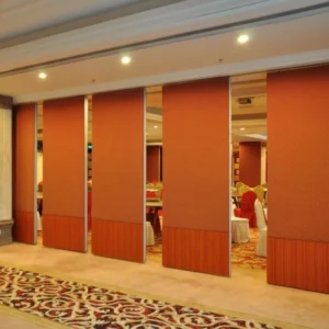 Acoustic Operable Partition Walls With Pass Doors / Anodized Aluminum 6063 - T5 Frame 0