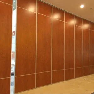 Acoustic Operable Sliding Foldable Partition Wall Panels MDF Laminate Finish