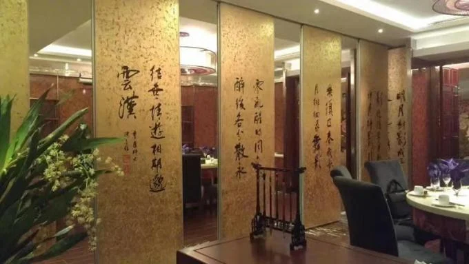 Acoustic Removable Folding Partition Walls , Multi Color Sliding Aluminium Room Dividers 1