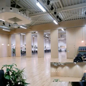 Acoustic Room Dividers / Soundproof Movable Wall Dividers with Sliding Track Wheels