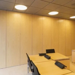 Acoustic Sliding Folding Partition Walls , Anti Noise And Fire Resistant Wall Panels