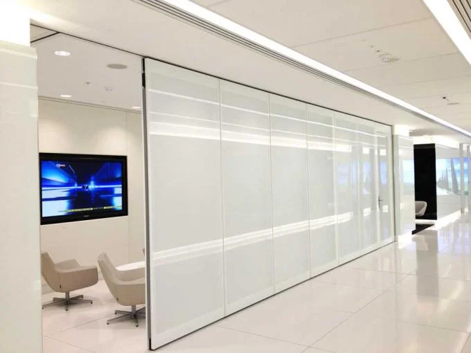 Acoustic Sliding Folding Partition Walls , Anti Noise And Fire Resistant Wall Panels 0
