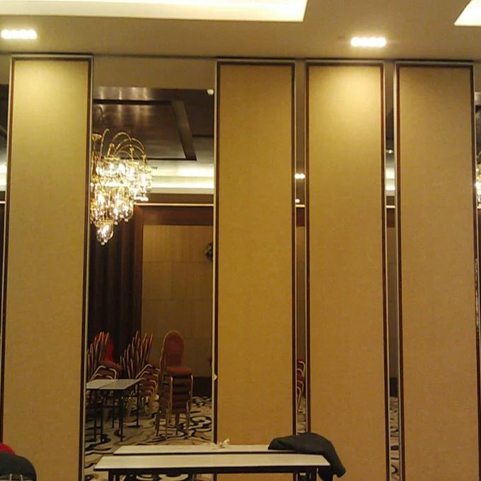 Acoustic Sliding Folding Partition Walls On Wheels / Meeting Room Partition Walls 2