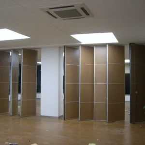 Acoustic Wood Wooden Folding Partition Wall System For Hotel Ballroom