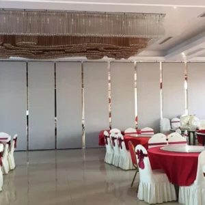 Acoustic Wood Wooden Folding Partition Wall System For Hotel Ballroom