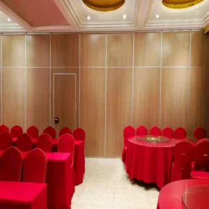 Acoustic Wood Wooden Folding Partition Wall System For Hotel Ballroom