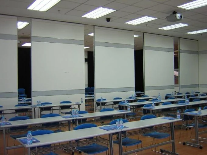 Acoustic Wooden Folding Partition Wall , Aluminum Banquet Hall Room Dividers 0