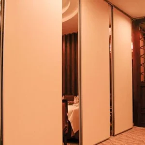 Acoustic Wooden Folding Screen Room Divider For Restaurant Decorative