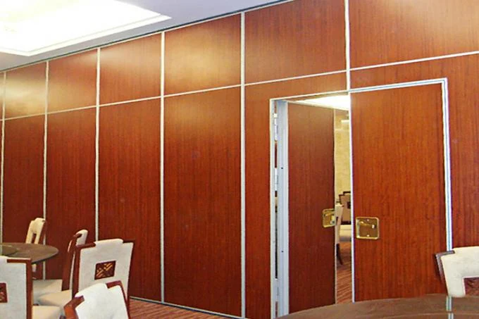 Acoustic Wooden Sliding Partition Walls For Function Room / Exhibition Hall 2