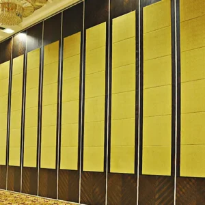 Acoustic Wooden Sliding Partition Walls For Function Room / Exhibition Hall