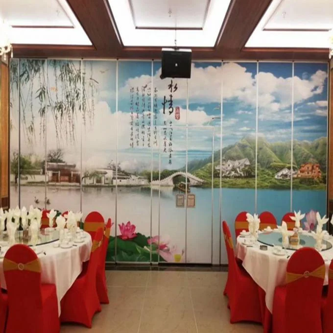 Air - Proof Foldable Interior Wood Partition Wall / Movable Room Divider 1