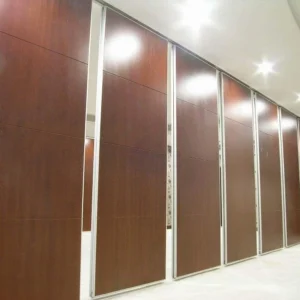 Aluminium Commercial Sliding Door Folding Partition Walls MDF Board Finished for Great Hall