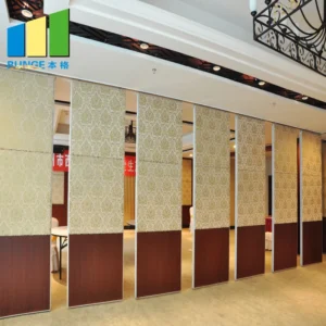 Aluminium Frame Acoustic Folding Partition Doors / Movable Partition Wall Board For Hotel