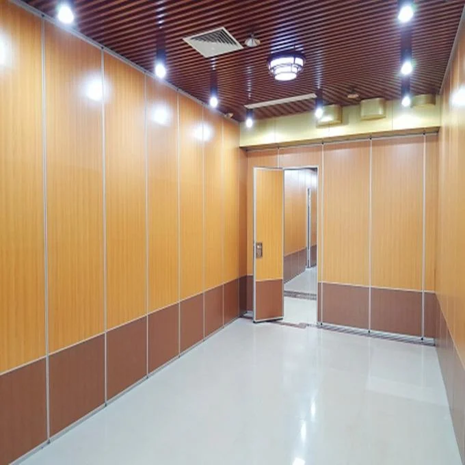 Aluminium Frame And MDF Board Movable Partition Walls Office Folding Divider 0