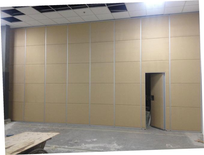 Aluminium Frame Melamine Surface Office Sliding Partition Wall 1300mm Width Easy Installing 1