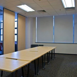 Aluminium Frame Mobile Acoustic Partition Wall 85mm Thickness MDF Board Basic Material