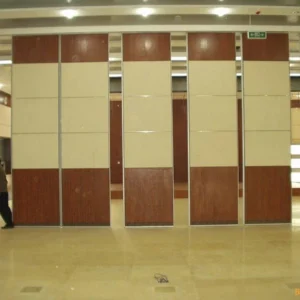 Aluminium Frame Operable Acoustic Movable Walls / Banquet Hall Sliding Folding Partition