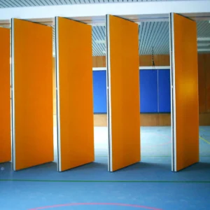 Aluminium Frame Restaurant Movable Partition Walls , Multi Color Soundproof Sliding Room Dividers