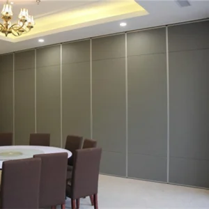 Aluminium Frame Sliding Folding Soundproof Movable Partition Walls Wooden Banquet Hall Partitions