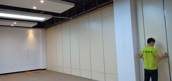 Aluminium Frame Sliding Folding Wooden Banquet Hall Partition Soundproof Movable Walls for Restaurants 3