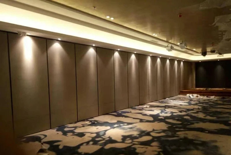 Aluminium Frame Top Hanging Roller Sliding Track Acoustic Partition Walls for Conference Room
