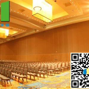 Aluminium Hotel Soundproof Operable Wall Wooden Room Partitions Sliding