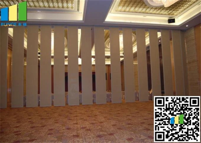 Aluminium Hotel Soundproof Operable Wall Wooden Room Partitions Sliding 1