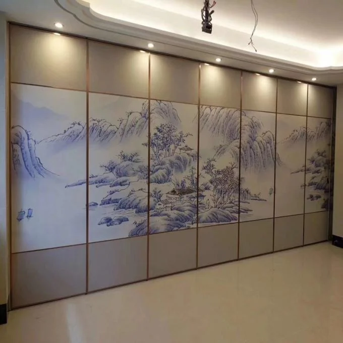 Aluminium Mobile Sliding Folding Partition Walls Hotel Soundproof Acoustic Movable Partitions 1