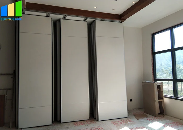 Aluminium Movable Partition Walls Sliding Folding Active Sound Isolation Wall