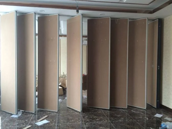 Aluminium Profile Operable Walls Restaurant Soundproof Folding Removable Wall Partitions 0