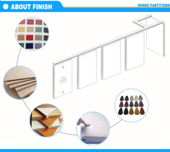 Aluminium Sliding Partition Walls for Banquet Hall / Soundproof Wall Panels 2