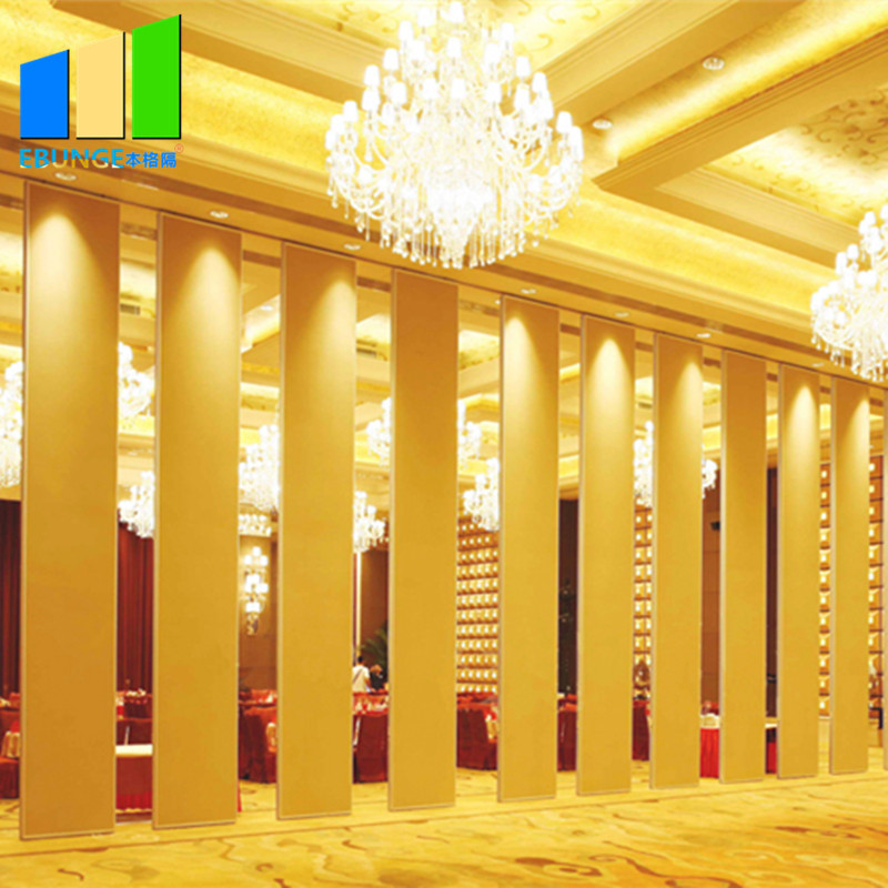 Aluminium Sliding Partition Walls Interior Decorative MDF Soundproof Wall Partition