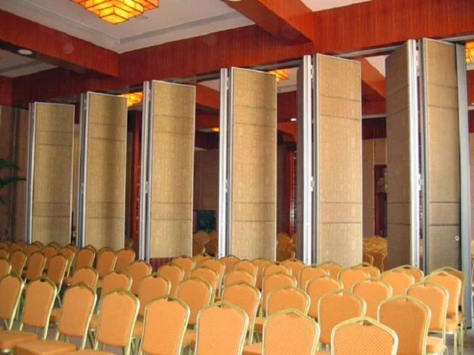 Aluminium Sound Barrier Walls Wedding Halls Partition Wall Sliding Folding Doors For Hotel 1