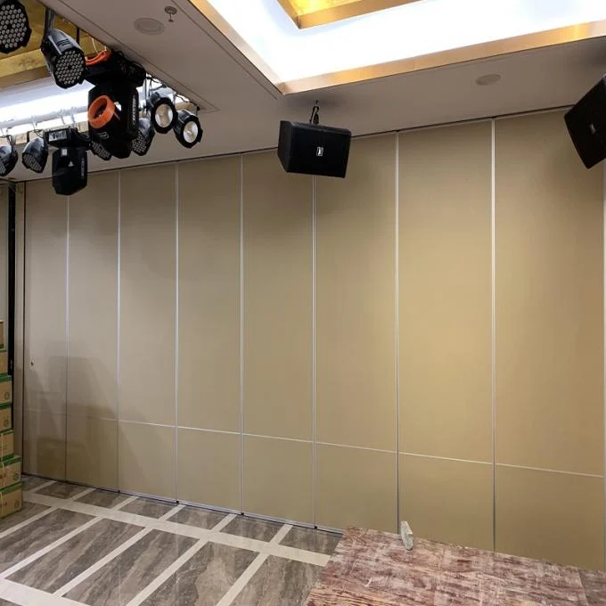 Aluminium Track Acoustic Movable Walls Hotel Folding Sliding Partition Walls 0