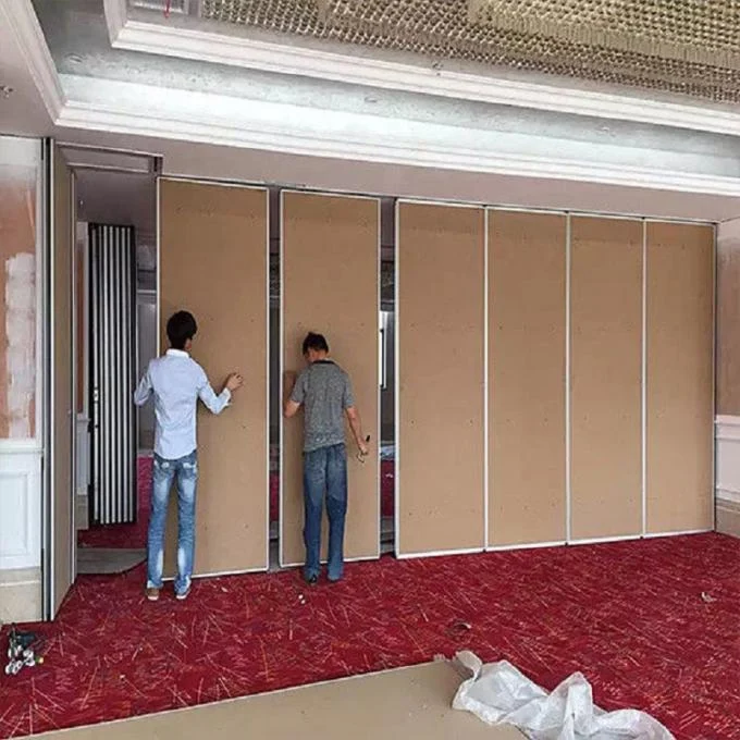 Aluminium Track Acoustic Movable Walls Hotel Folding Sliding Partition Walls 2