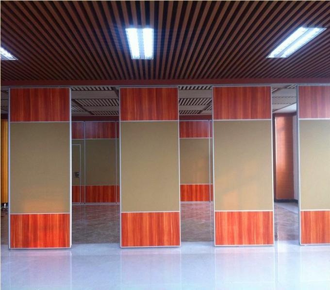 Aluminium Track Floor to Ceiling Sliding Partition Wall / Acoustic Room Dividers 1
