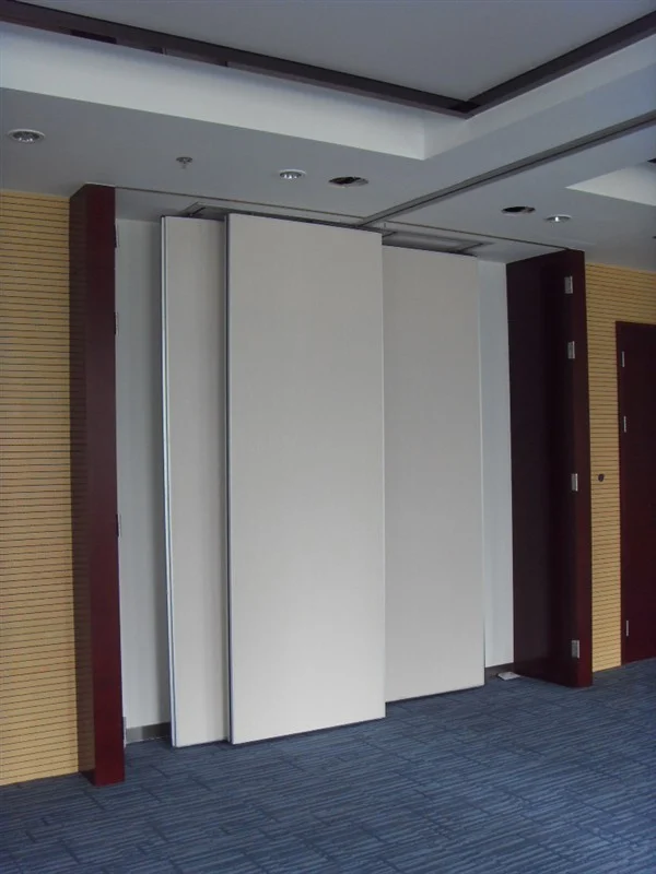 Aluminium Track Roller Melamine Surface Portable Room Divider Sliding Folding Partition Walls 1