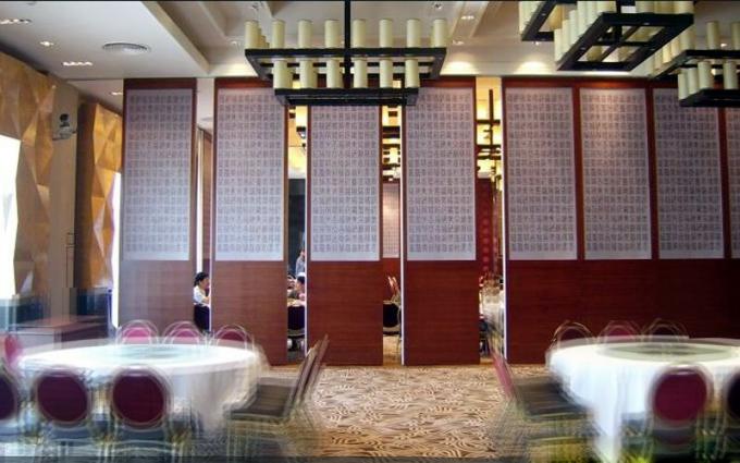 Aluminum Acoustic Movable Partition Walls / Function Room Sliding Folding Partition 2