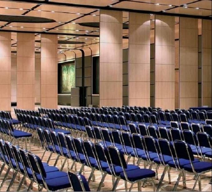 Aluminum Acoustic Wooden Sliding Movable Sound Proof Partitions 1