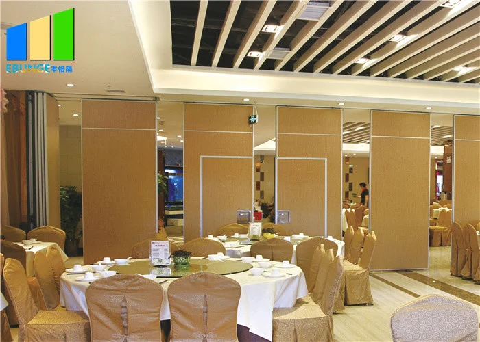 Aluminum Alloy Frame Sound Proofing Folding Partition Walls For Studio