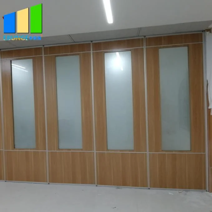 Aluminum Alloy Retractable Floor To Ceiling Office Meeting Room Folding Partition Walls For Studio 2