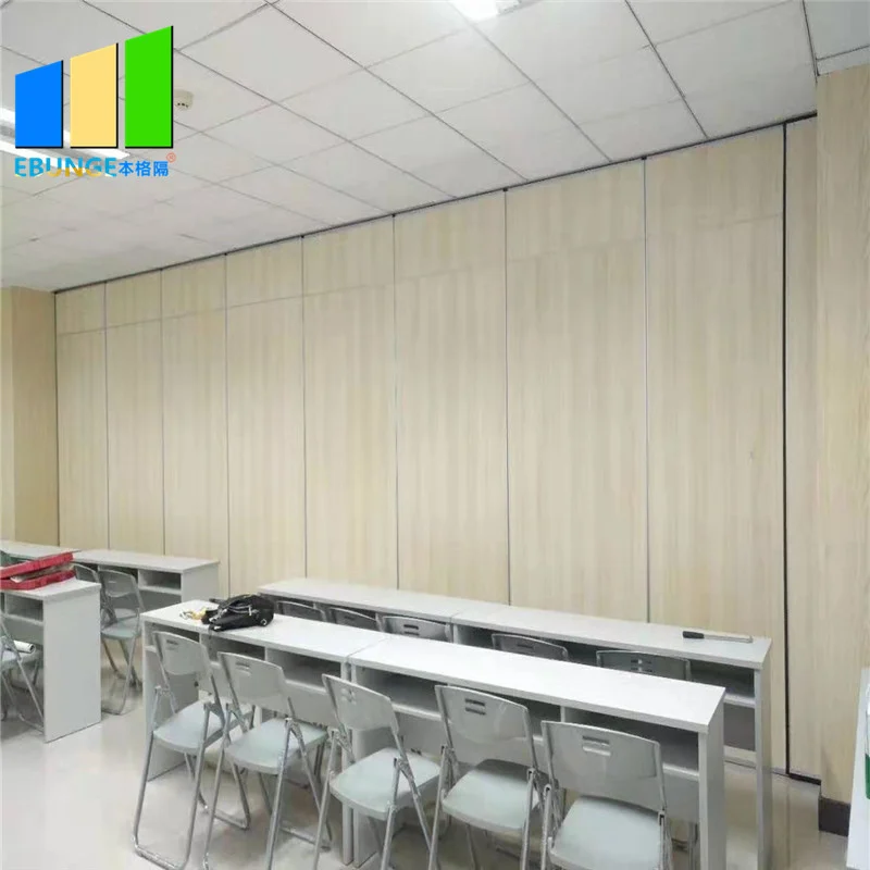 Aluminum Collapsible Sliding Folding School Classroom Sound Proof Partition System