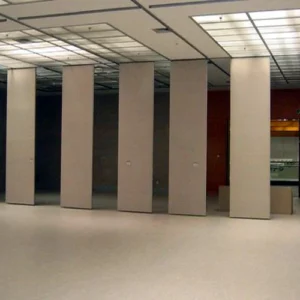 Aluminum Folding Acoustic Partition Wall , Sound Absorbing Movable Wall Systems