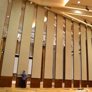 Aluminum Folding Acoustic Partition Wall , Sound Absorbing Movable Wall Systems