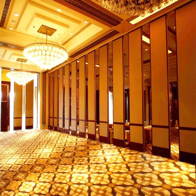 Aluminum Frame Detachable Folding Acoustic Movable Glass Decorative Partition Wall For Multi - Function Room 0