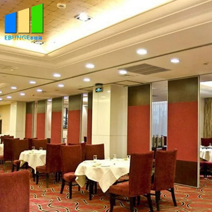 Aluminum Frame Detachable Folding Acoustic Movable Glass Decorative Partition Wall For Multi - Function Room 3
