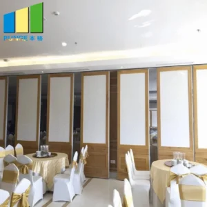 Aluminum Frame Detachable Folding Acoustic Movable Glass Decorative Partition Wall For Multi - Function Room