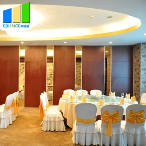 Aluminum Frame Detachable Folding Acoustic Movable Glass Decorative Partition Wall For Multi - Function Room