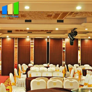 Aluminum Frame Detachable Folding Acoustic Movable Glass Decorative Partition Wall For Multi - Function Room