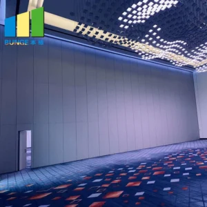 Aluminum Frame Fabric Acoustic System Davao Foldable Sliding Partition For Meeting Room